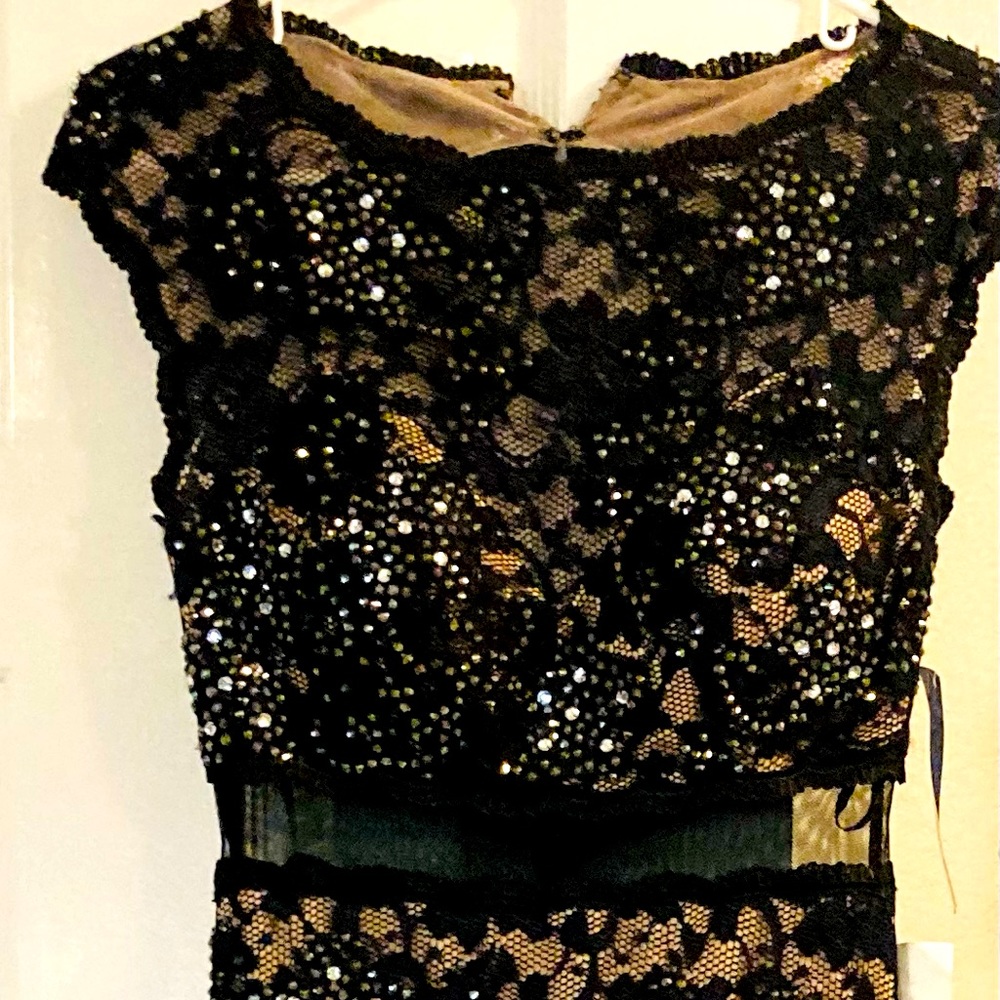 Black with crystals formal gown